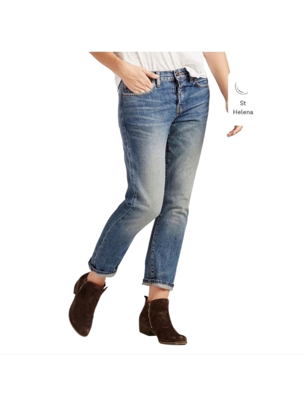 Lucky Womens Dylan Boyfriend Jeans Size 00/24 Preppy Western Casual Grunge NEW